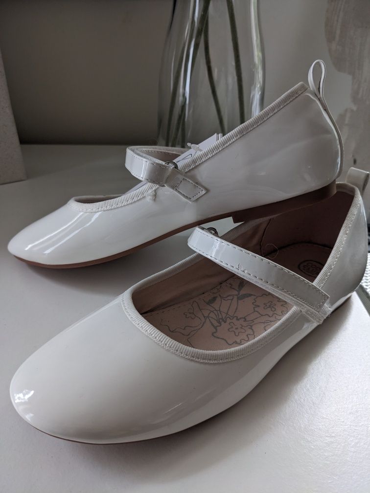 Nowe buty komunijne białe balerinki smyk