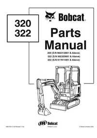 katalog części Bobcat 320, 322