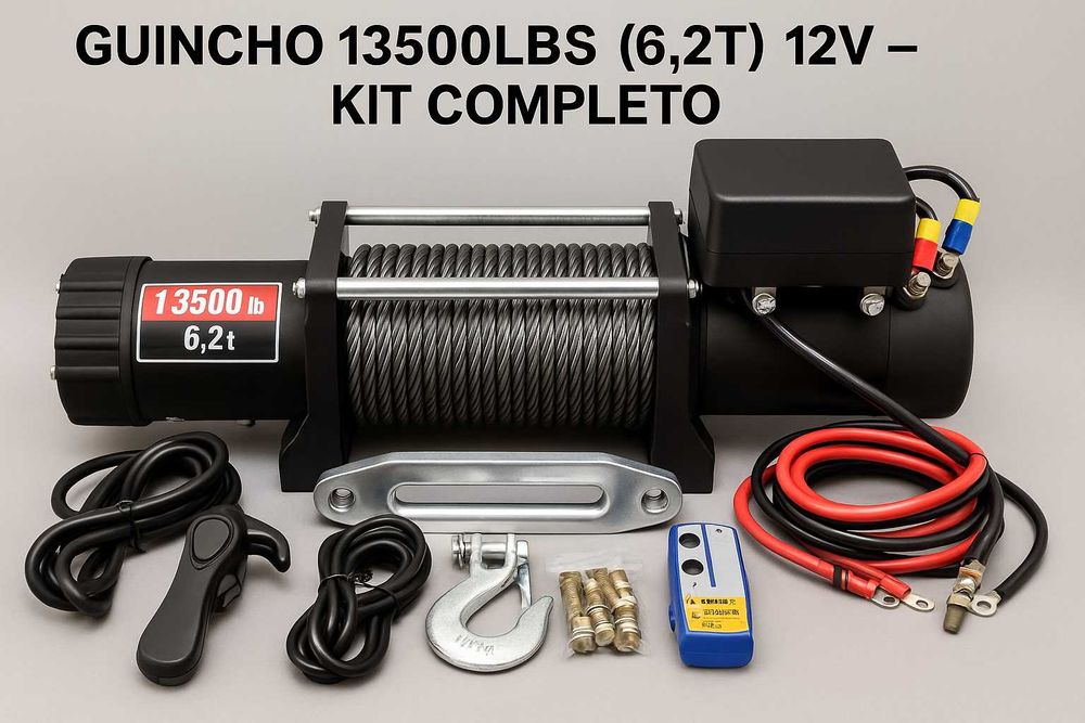 Guinchos 13500LBS - 12V – Jipes TT e resgate, reboques, tratores