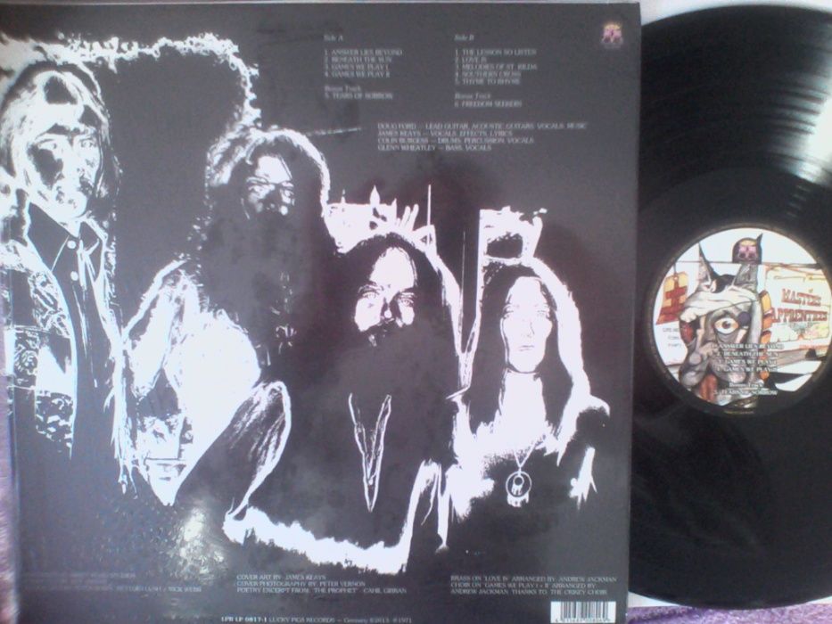 lp Master's Apprentices \ A Toast To Panama Red 1971 Prog Rock