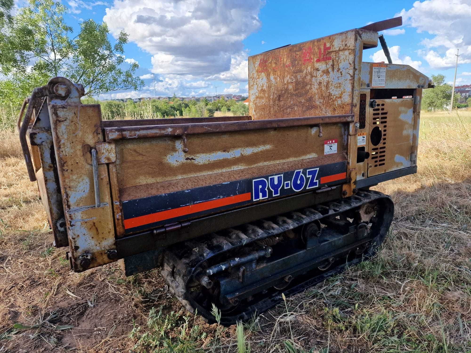 Mini dumper / Carro de mão de lagartas Kubota RY-6Z basculante