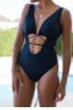 Laurella nowy kostium kąpielowy tahiti black rozm M
