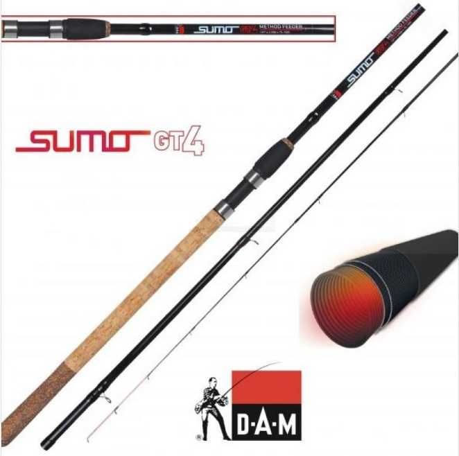 Wędka DAM Sumo GT4 Method Feeder 3.90m wyrzut: 75-150g Idealna GRATISY