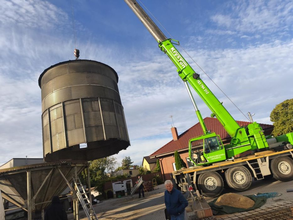 Montaż i demontaż silosów zbożowych.