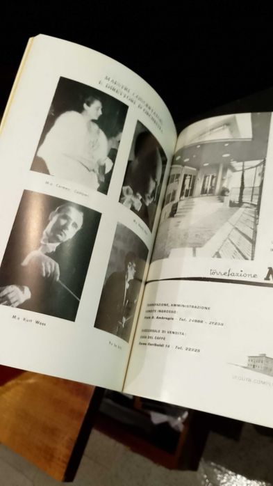 Programa Teatro Municipale Piacenza 1961/62