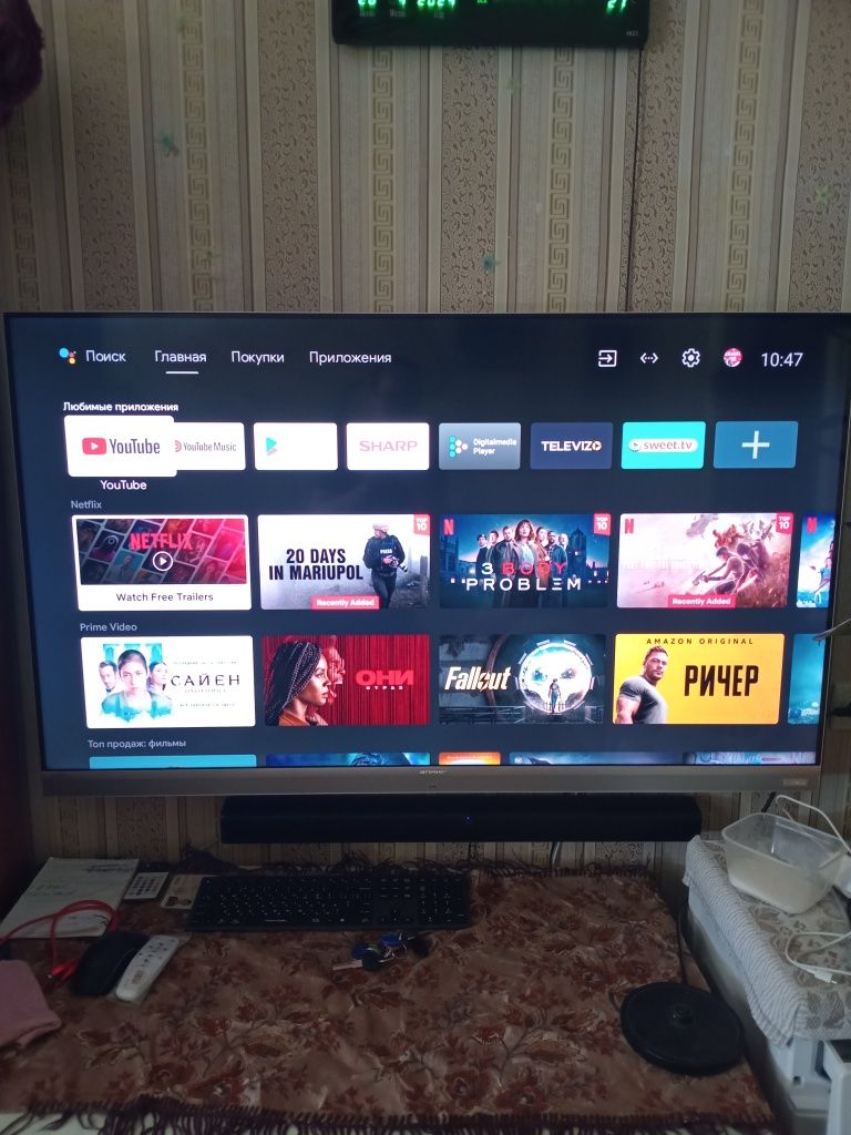 Продам новый телевизор Sharp 4K "55"