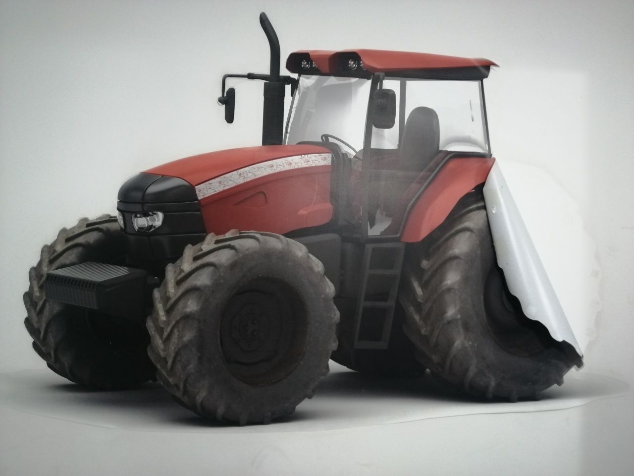 Dekoracja naklejka ścienna 3d traktor duży 160x107cm