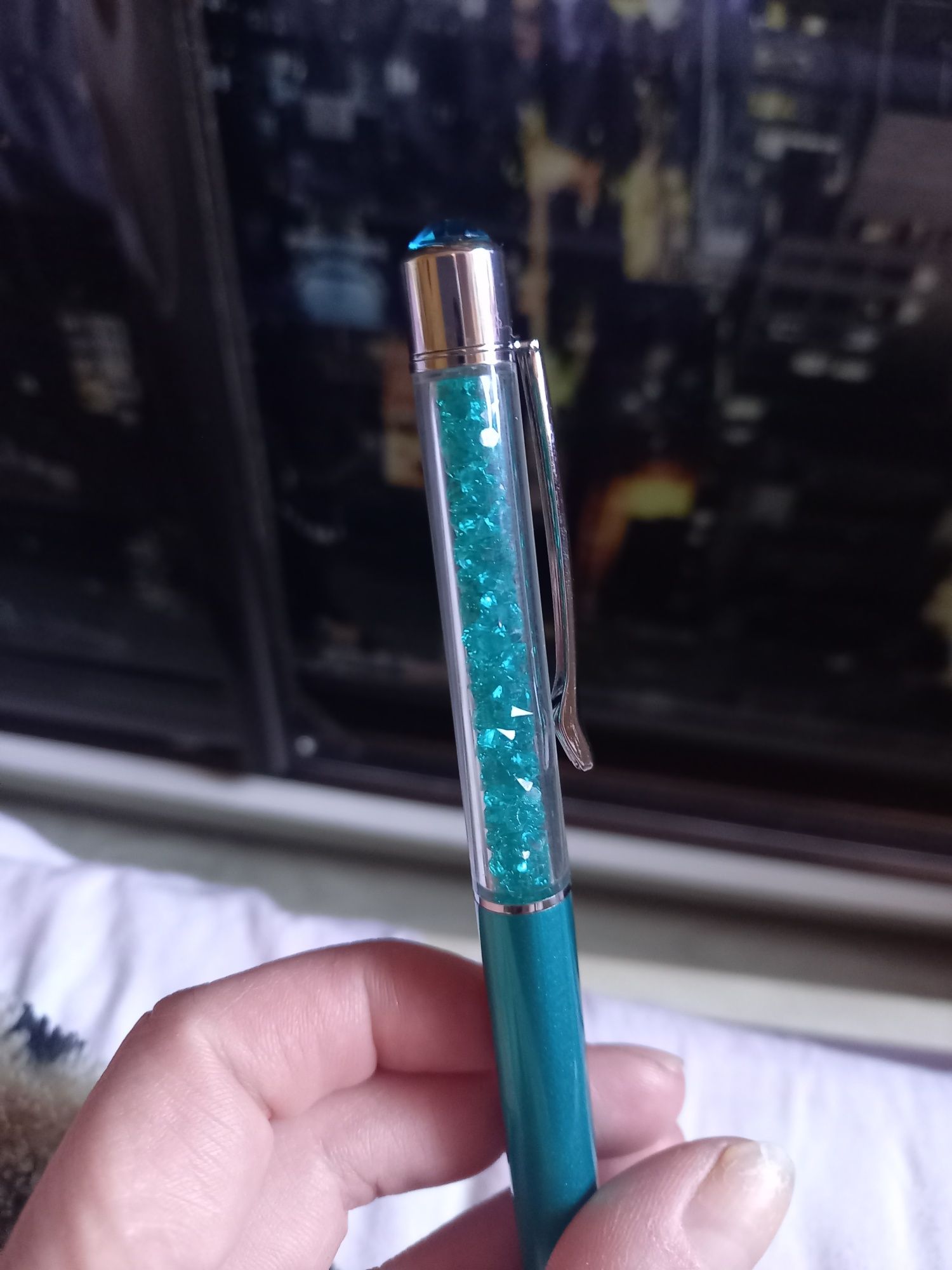 Шариковая ручка с камнями Swarovski Casablanca