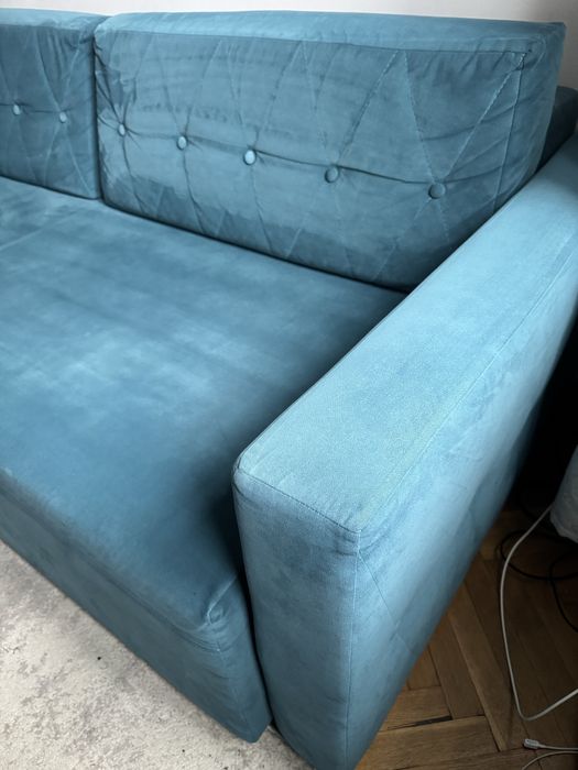 Sofa Agata Meble Belisa Turkus rozkladana z funkcja spania