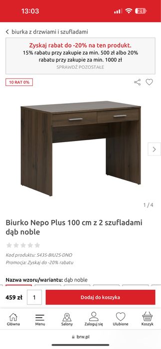 Biurko nepo plus