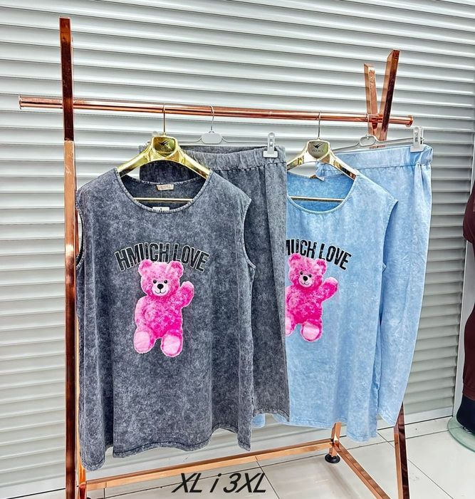 Damski komplet bluzka + leginsy plus size firmy WAWA