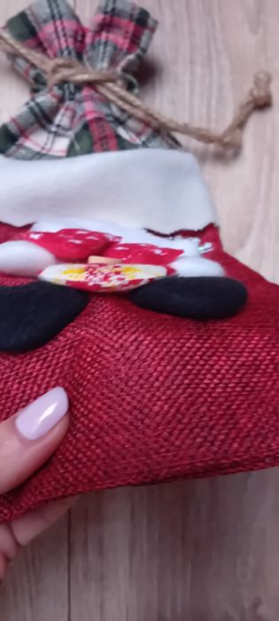 Torebka worek na prezent Mikołaj święta 3D