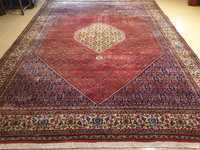 Piękny kaszmirowy dywan perski Bidjar 350 # 250 Iran , w bdb stanie