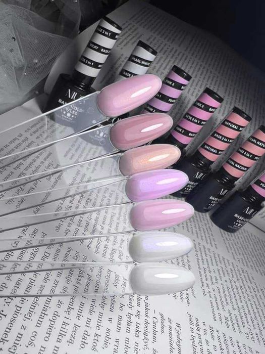 Wysyłka 1zl NIUQI baza+ color nowe hybrydowe bazy do paznokci