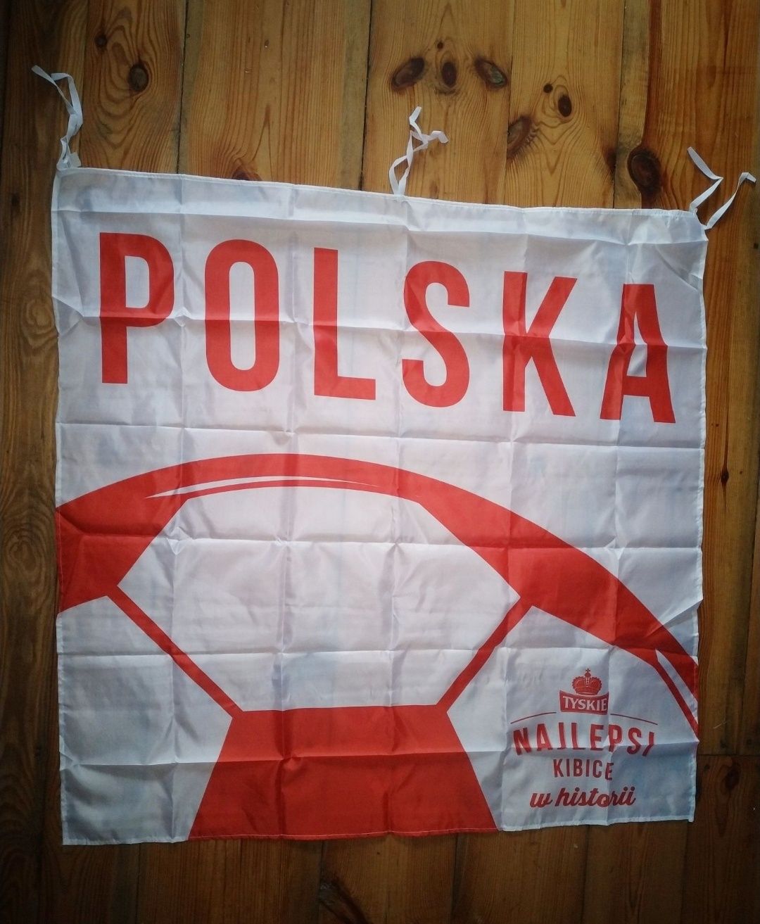 Flaga kibic Polski tyskie