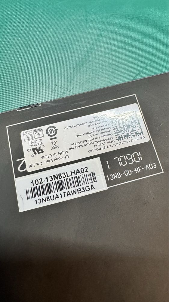 Klawiatura Dell Inspiron 15 / 17 (gamingowa, czerwone podświetlenie