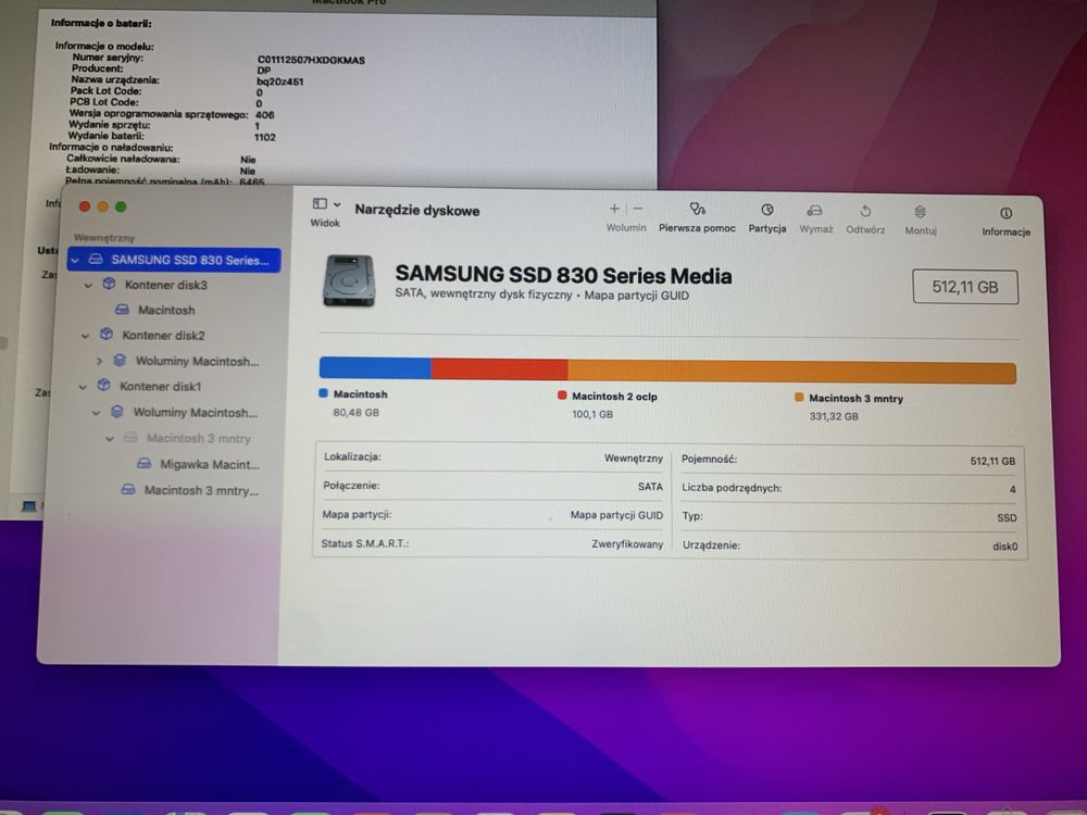 MacBook Pro A1297 17 cali i7  SSD 512 GB  GB Monterey