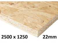 Płyta OSB 22mm 2500x1250mm - CENA 123,00 zł za SZTUKĘ (39,36 zł/m2)