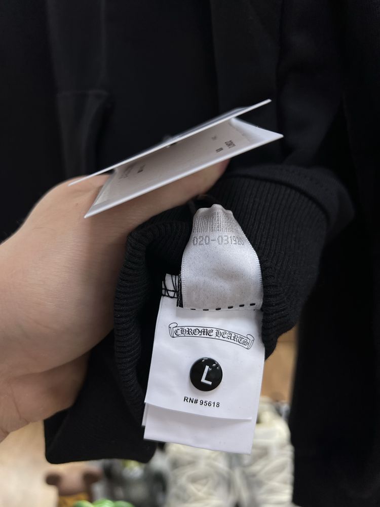 Зіп Худі Chrome Hearts Black Zip Up