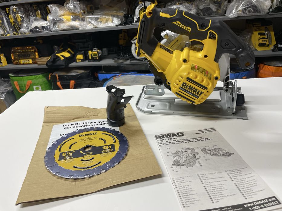 Дискова пила по дереву DeWalt DCS566/DCS565