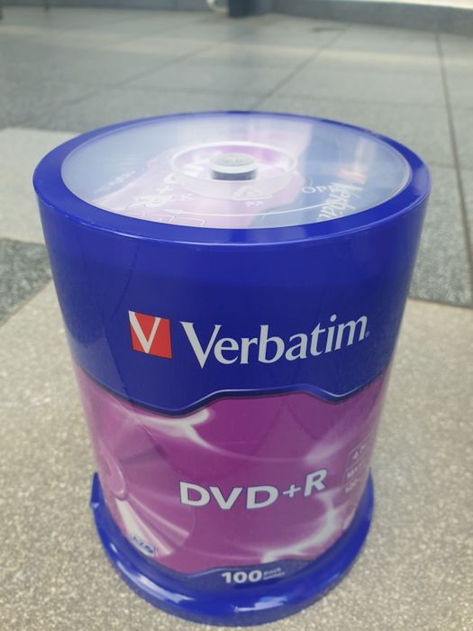 płyty Verbatim DVD+R 100 sztuk cake