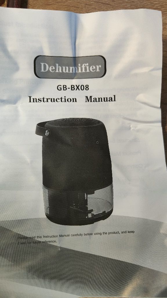 dehumidifier gb-bx08 осушувач повітря
