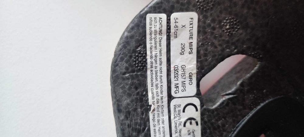 Kask MTB Giro Fixture MIPS Matte trim red 54-61cm