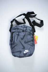 Nike сумка мужская мессенджер Найк барсетка Унисекс серая