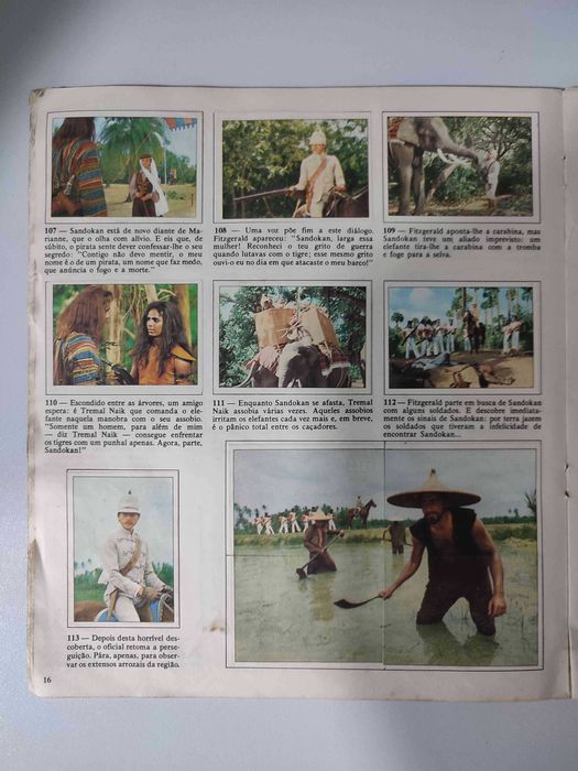 Caderneta de cromos Sandokan (completa)