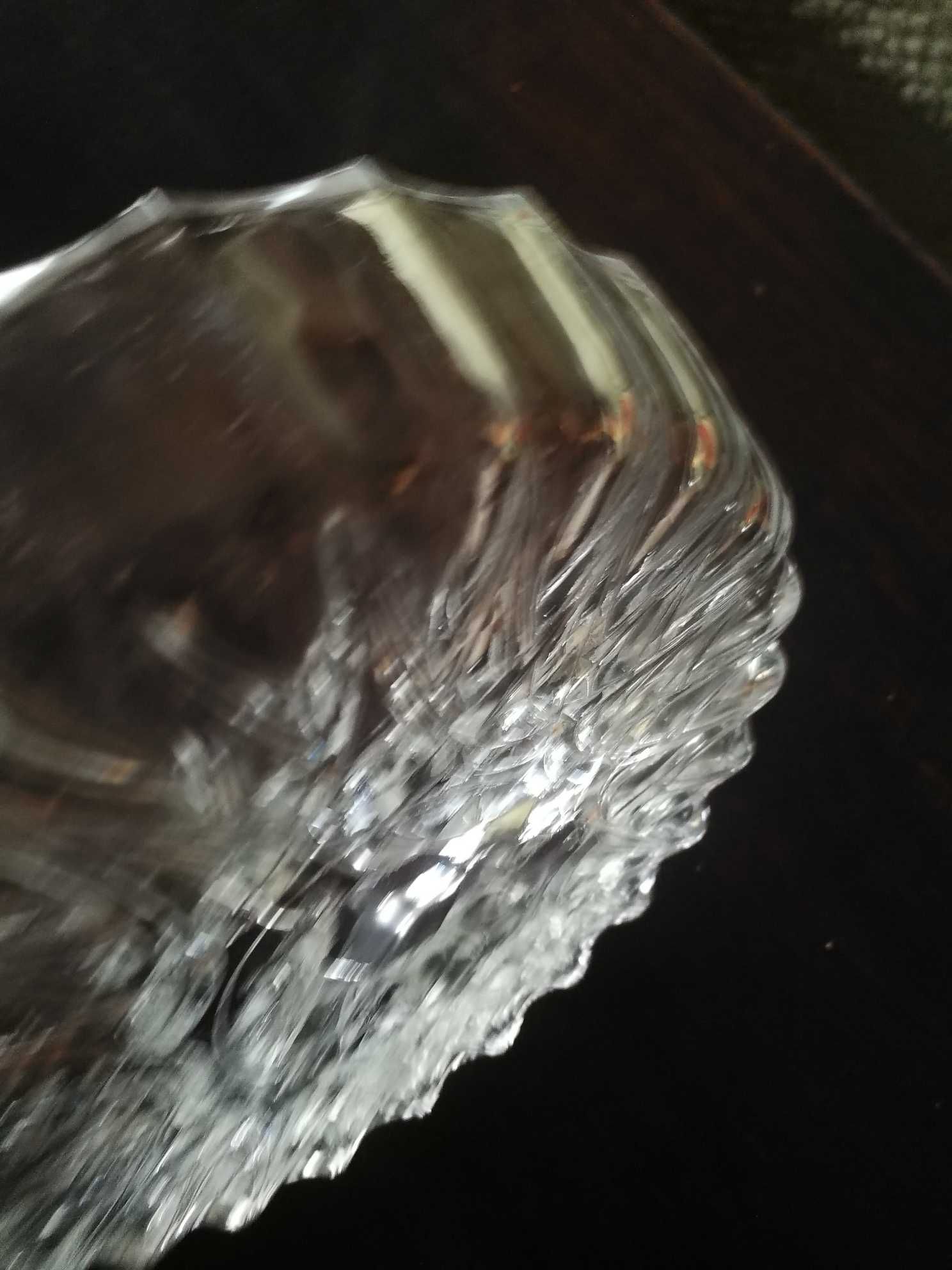 Okrągły dzielony kryształowy talerz – patera na przystawki