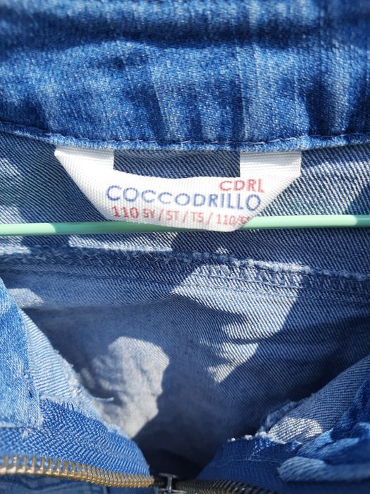 Kurtka katana Coccodrillo 110 jeans jeansowa dla dziewczynki