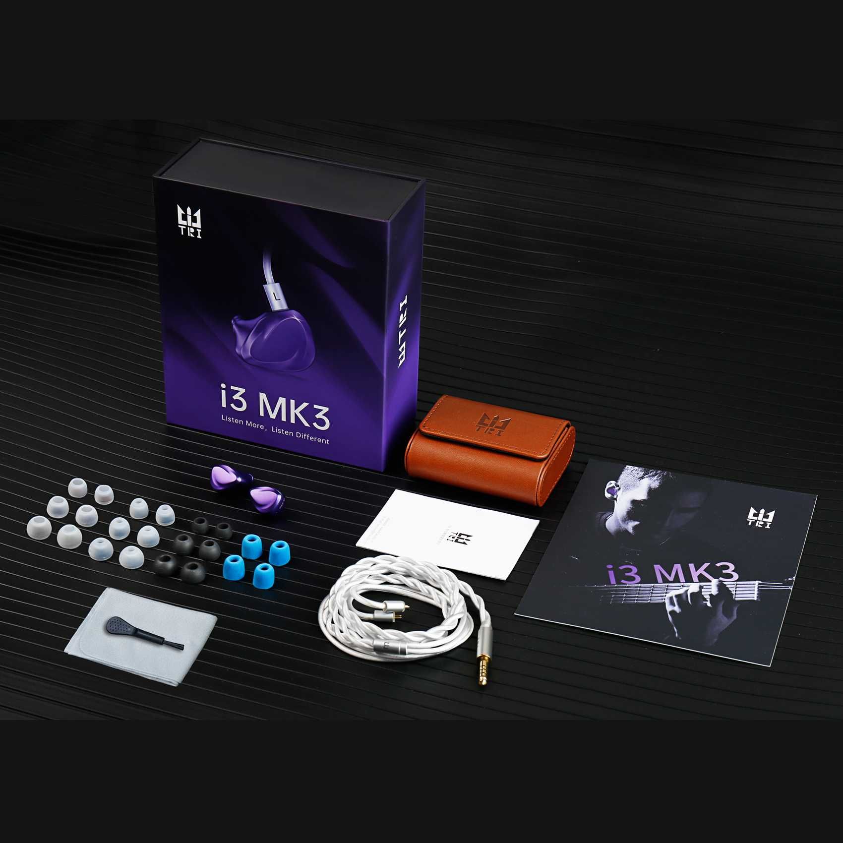 ⇒ TRI i3 MK3 (jack 4.4) - трибридные IEM's наушники (1PLA+1BA+1DD)