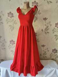Сукня довга червона. Розмір ХС-С