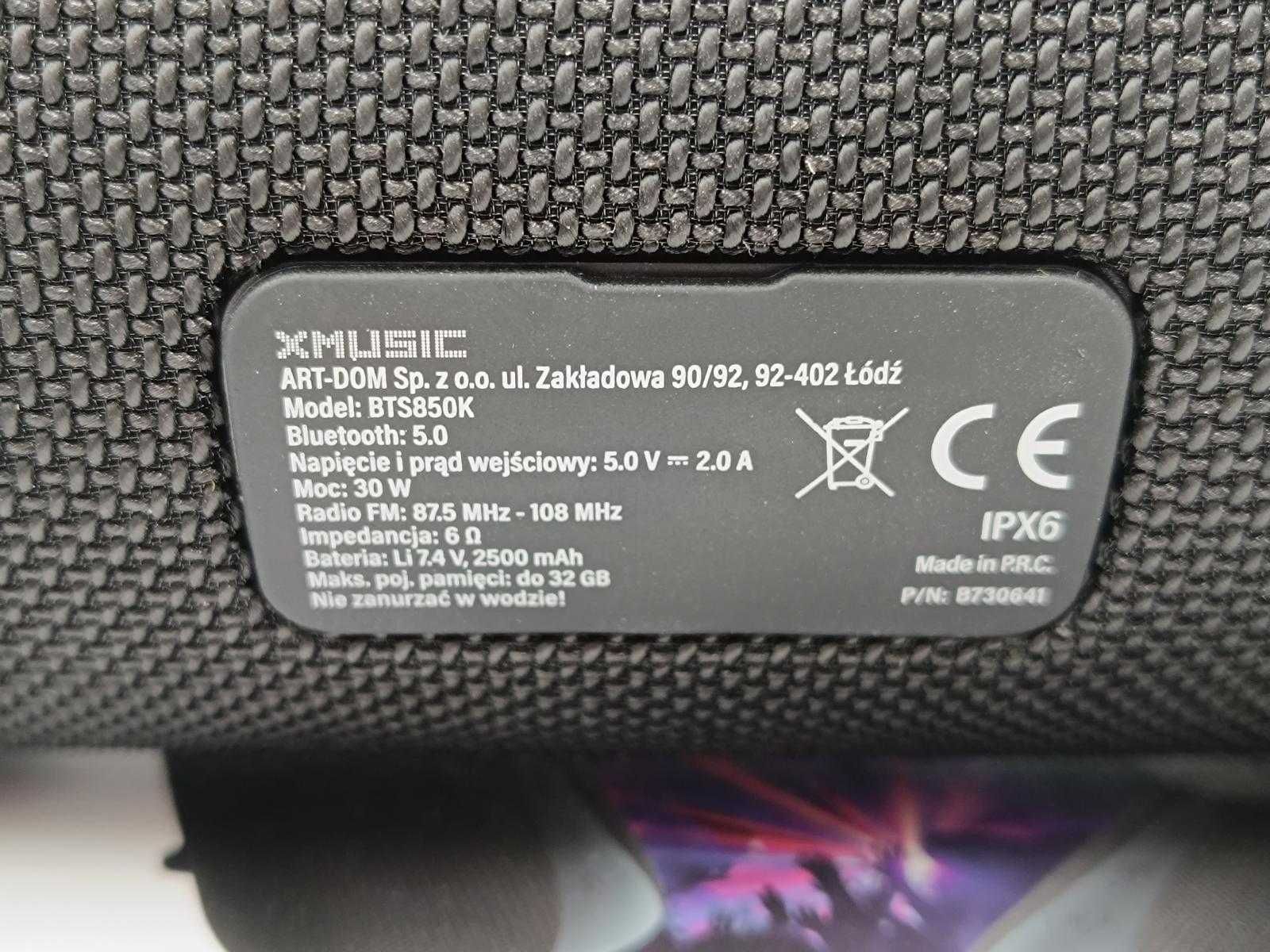 Głośnik BT XMUSIC BTS850K 30W TWS Komplet 
od Loombard Jarocin