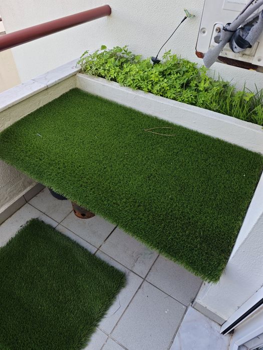 Relva artificial rectangular