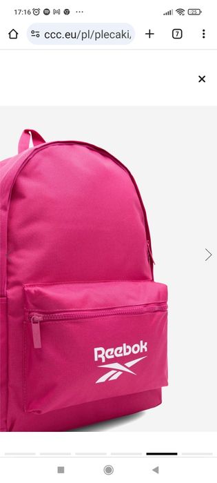 Świetny plecak szkolny Reebok oryginalny