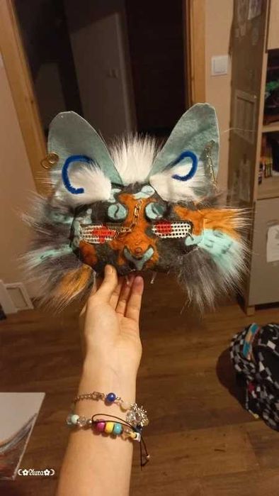 Therian alien cat mask maska furry
