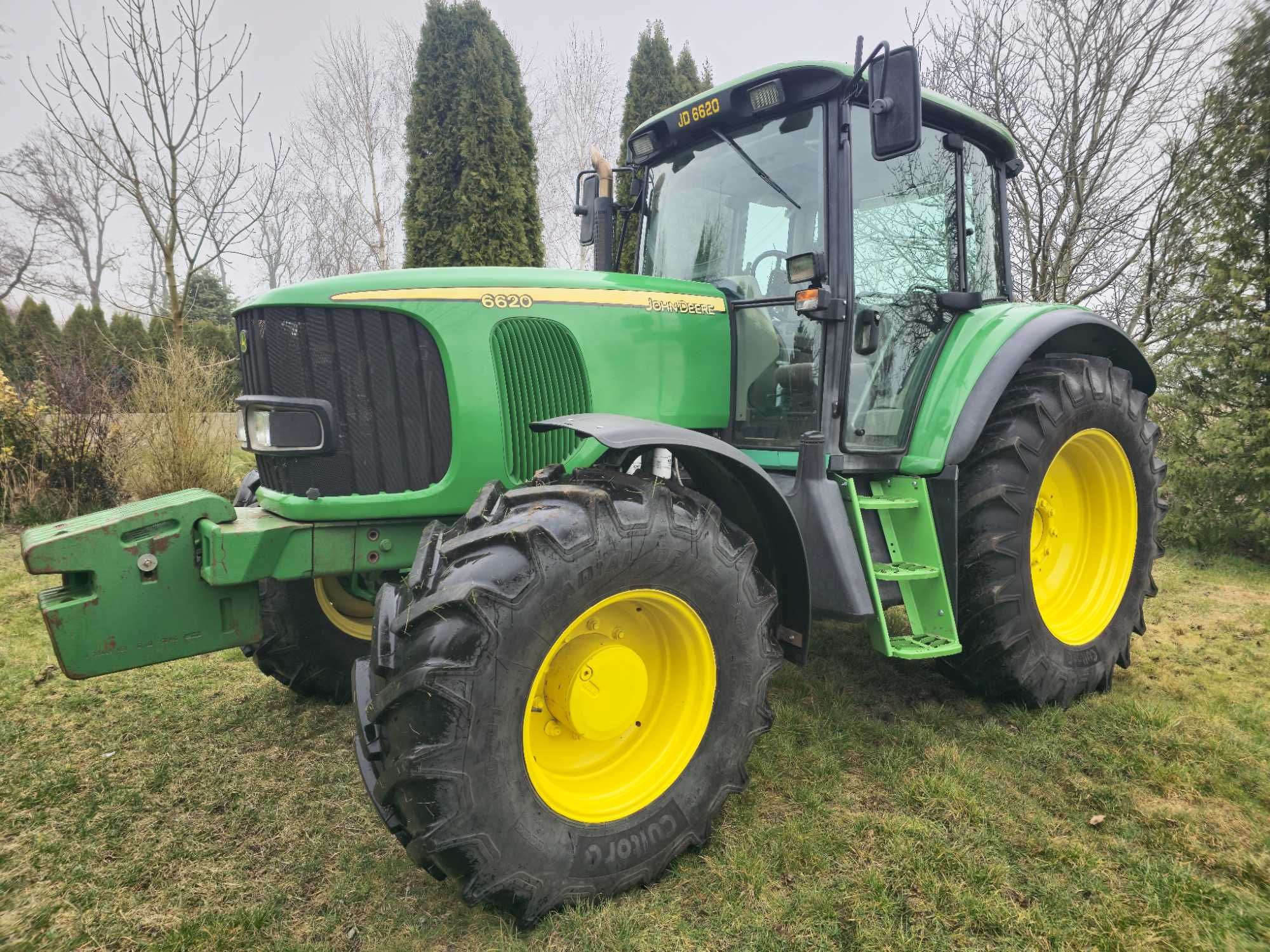 John Deere 6620 Zadbany traktor Power Quad Nowe Opony