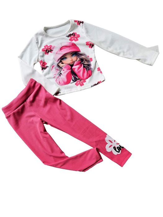 Komplet dla dziewczynki dres bluzka 122