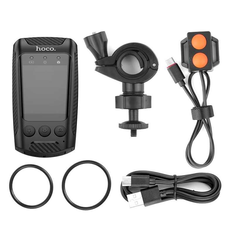 Відеореєстратор велосипедний HOCO DV104 4K Riding recorder Black