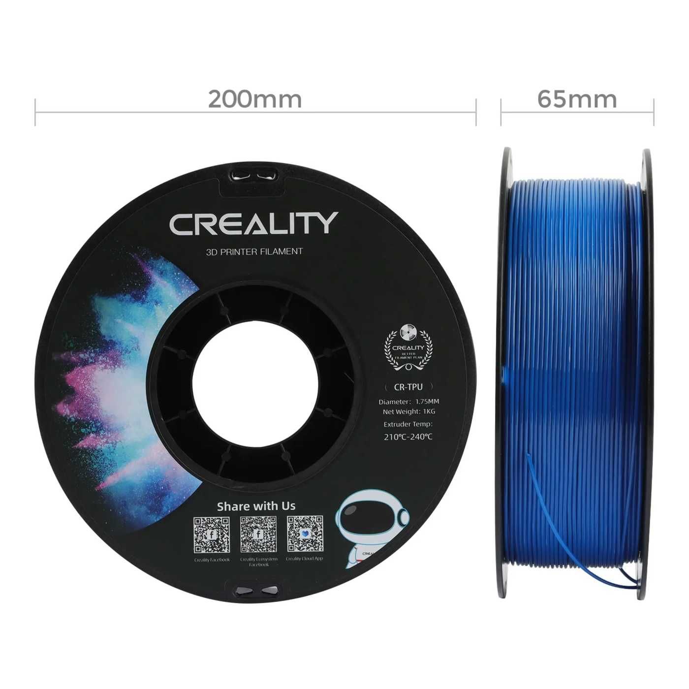 Оригінальний Creality CR-TPU філамент найвищої якості, колір: Синій