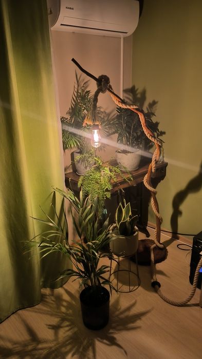 Lampa rarytas vintage z gałęzi