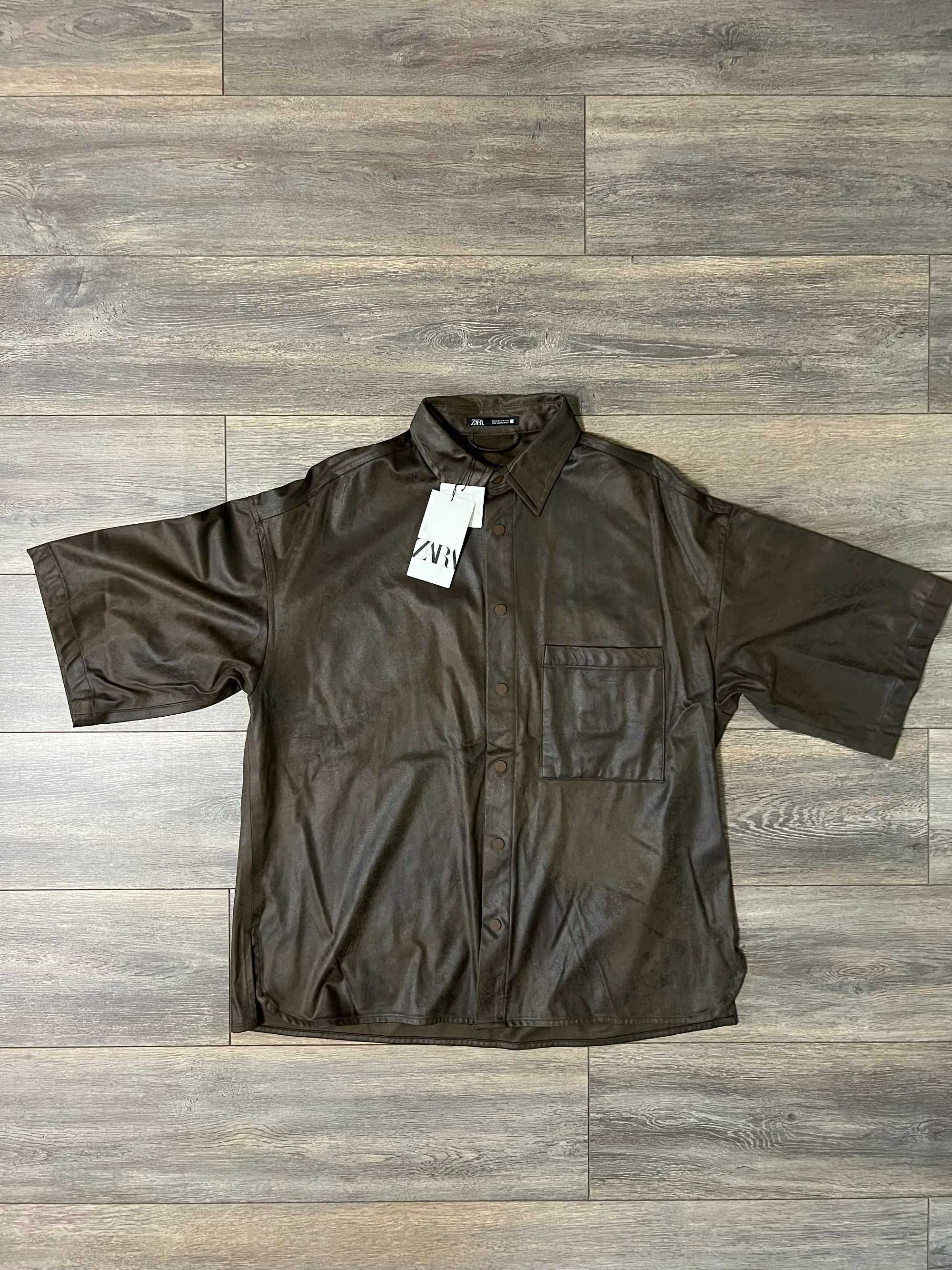 Сорочка зі штучної замші Zara (р. L-XL)