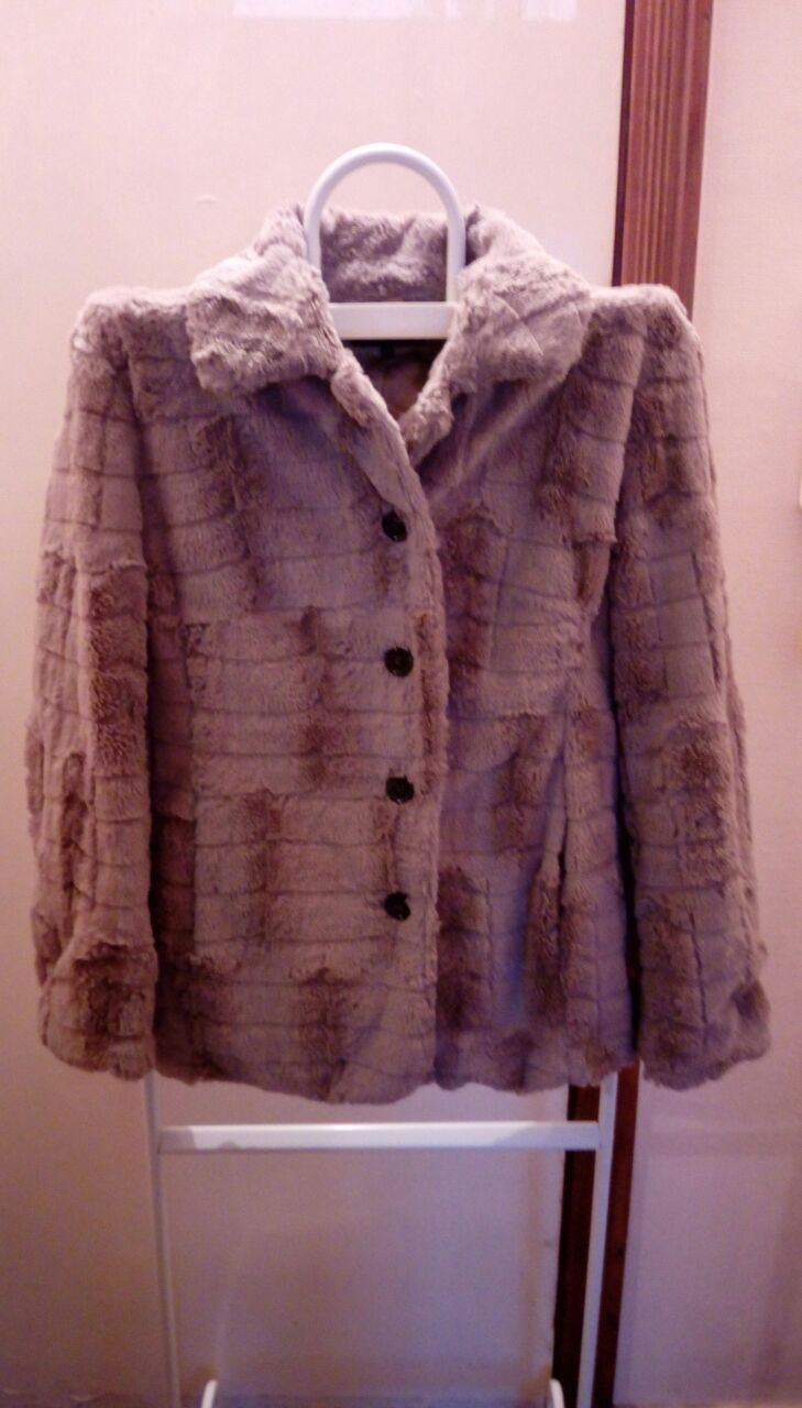 Куртка-пиджак, искусственный мех
