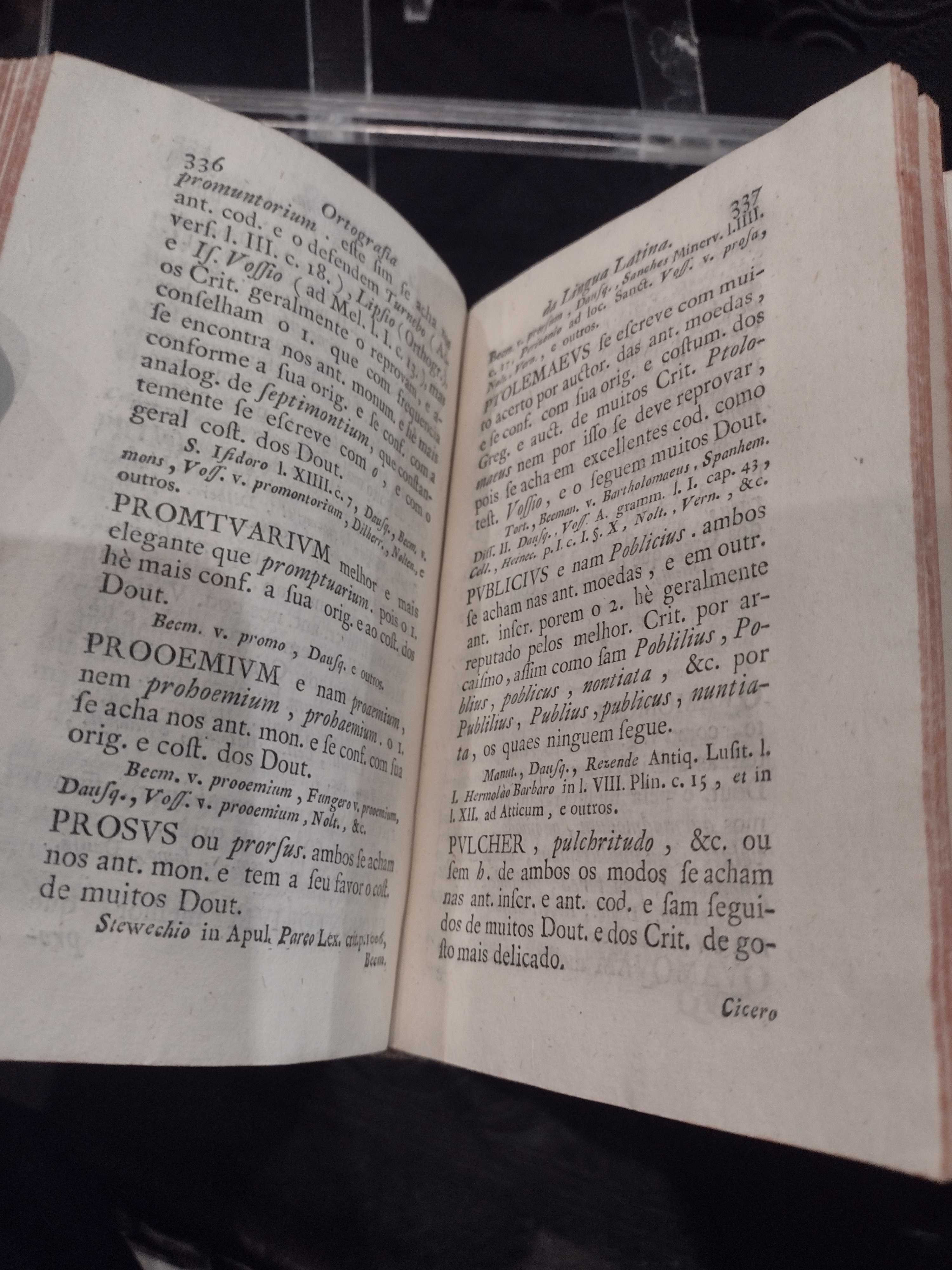 Ortografia da Língua Latina 1760 Antonio Alvares