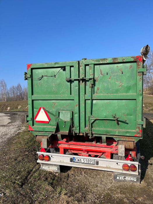 Przyczepa wywrotka 3 osiowa 24t dmc kontener skorupowa zamiana