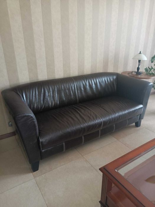 Sofa skórzana + 2 fotele