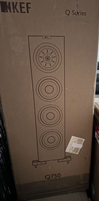 Kolumny kef Q750 czarne kartony