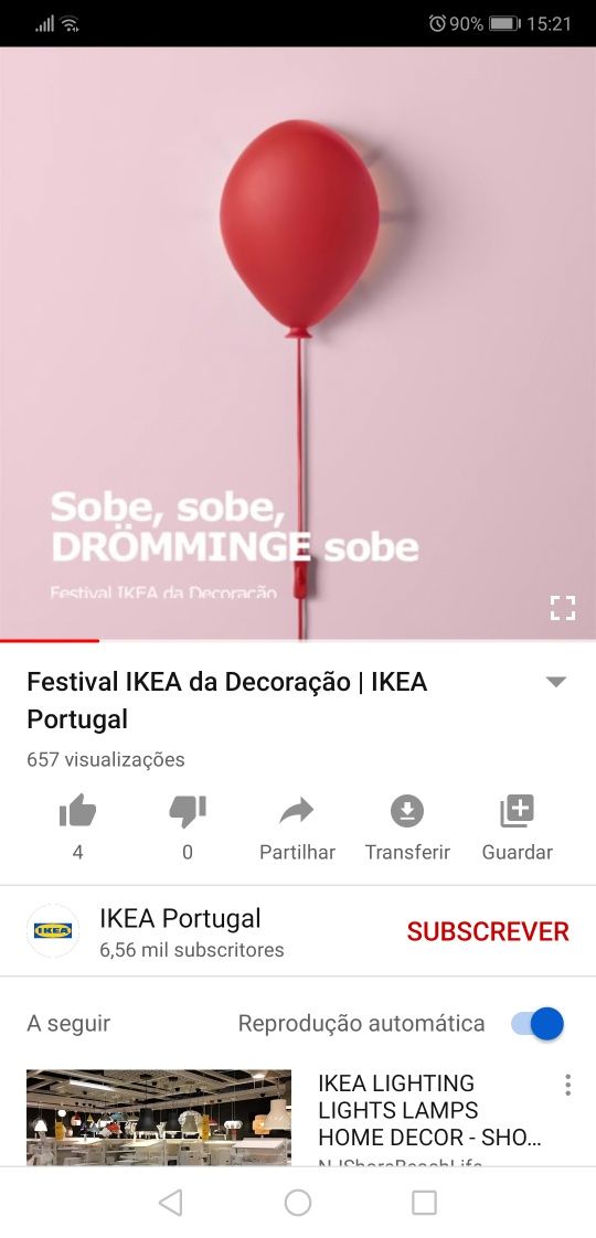 Candeeiros novos criança ikea