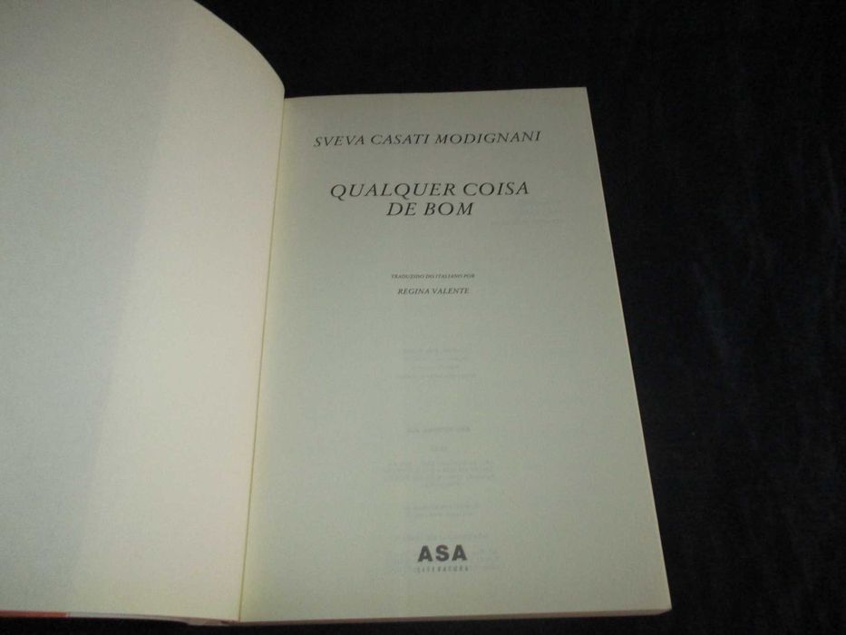 Livro Qualquer coisa de bom Sveva Casati Modignani